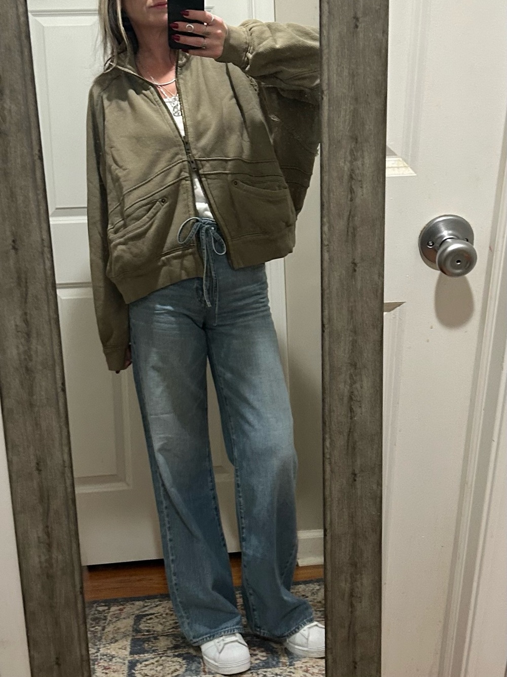 NWT Free People We The Free Thunder Cardi in Summer Pine - Picture 11 of 16